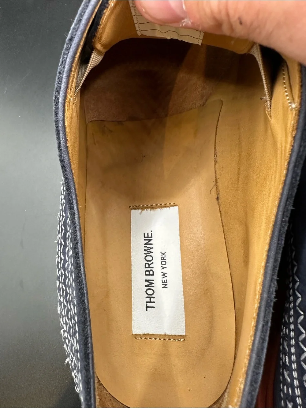 Thom Browne Stitched Laser Cut Oxfords EU45